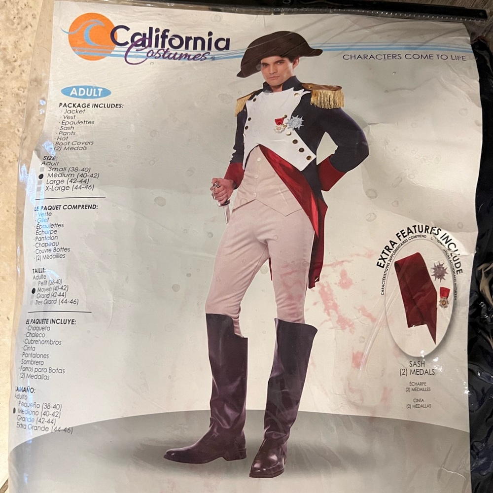 Napoleon size M deluxe costume.